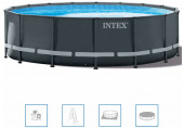 INTEX Ultra XTR Frame Pools Set medence vízforgatóval, 732 x 132 cm 26340GN