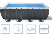 INTEX Ultra XTR Rectangular Frame Pool Set medence vízforgatóval, 549x274x132 cm 26356NP