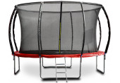 G21 SpaceJump trambulin védőhálóval, 366 cm, piros 69042690
