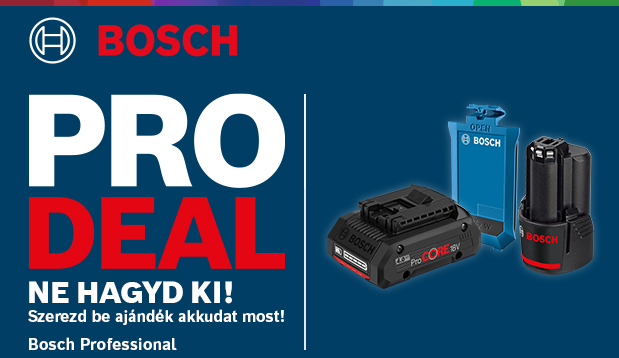 BOSCH PRO DEAL - Professzionális mérőműszerek ajándék akkuval