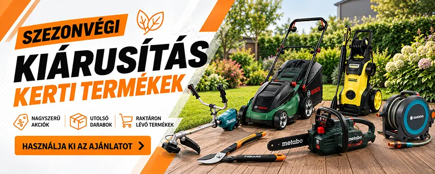 Szezonvégi kiárusítás - Kerti termékek