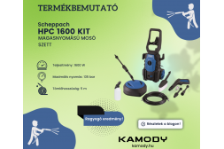 Termékbemutató - SCHEPPACH HPC 1600 KIT Magasnyomású mosó szett
