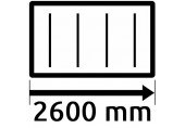 Hosszúsága 2600