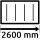 Hosszúsága 2600
