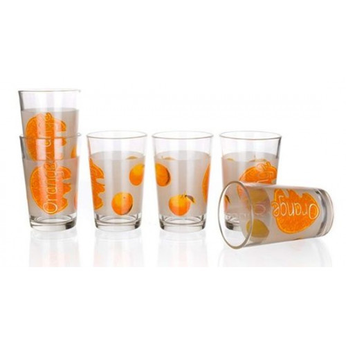 BANQUET Orange pohárkészlet, 230 ml, 6 db 04240105 BANQUET Orange pohárkészlet, 230 ml, 6 db 04240105