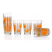 BANQUET Orange pohárkészlet, 230 ml, 6 db 04240105