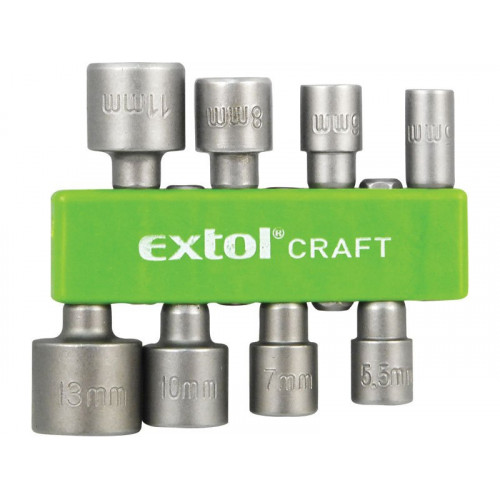 EXTOL CRAFT behajtó klt. hatlapfejű csavarhoz 8db, 5-13mm 10213