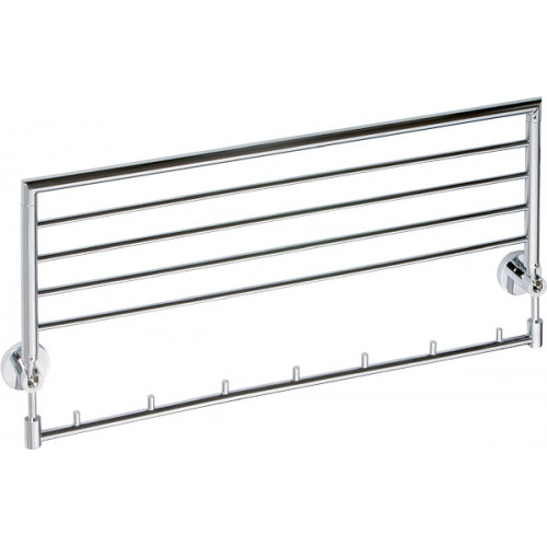 SAPHO BEMETA OMEGA felnyitható törölközőtartó polc fogassal, króm (104205162) XR422