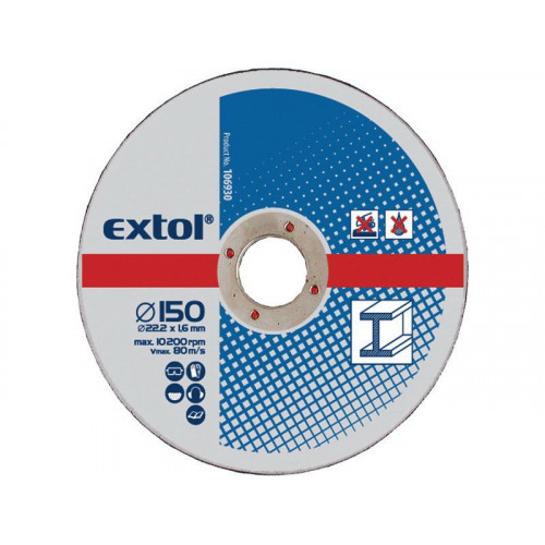 EXTOL CRAFT vágókorong fémhez; 125×2,5×22,2mm, 1db (108020)
