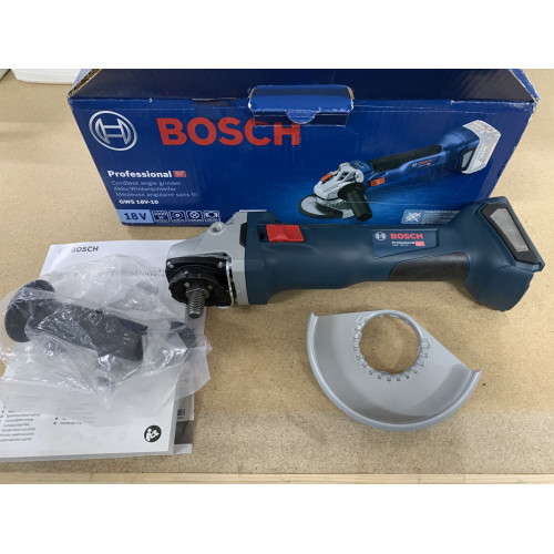 KIÁRUSÍTÁS BOSCH GWS 18V-10 sarokcsiszoló akku és töltő nélkül 06019J4002 KICSOMAGOLT