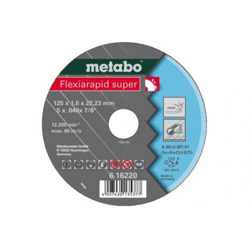 Metabo Flexiarapid Super Vágókorong, inox, 180x1,6x22,23mm TF 41 616226000