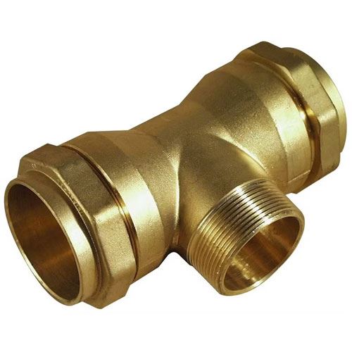 ISIFLO T-131 T-idom külső menetes leágazással, 40 × 5/4" × 40 mm, PN16 2.1.131.40114