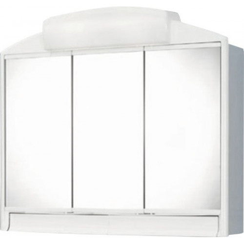 AQUALINE Rano fali tükrösszekrény, 59 x 51 x 16 cm, fehér, műanyag 541302