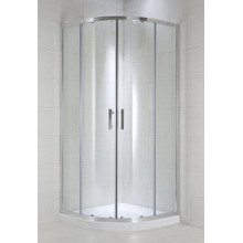 JIKA Cubito Pure négy részes íves zuhanykabin, 90 x 90 cm, átlátszó üveg H2532420026681