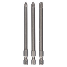 BOSCH 3 részes csavarbitkészlet, Extra Hard PZ1; PZ2; PZ3; 89 mm 2607001761