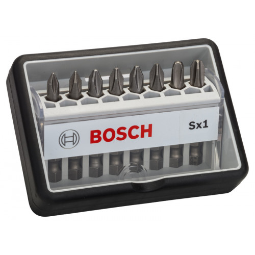 BOSCH 8 részes Robust Line csavarbit készlet, Sx extra kemény 49 mm 2607002556