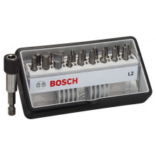 BOSCH 18+1 Accessories Bosch Csavarozó bit készlet Robust Line L extrakemény 260700256