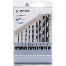 BOSCH 9 részes hatszögletű HSS PointTeQ fúrószárkészlet, 2–8 mm 2607002826