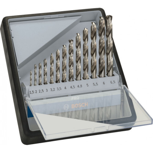 BOSCH 6 részes Robust Line fémfúrószárkészlet, HSS-G, 135°, 1,5–6,5 mm 2607010538