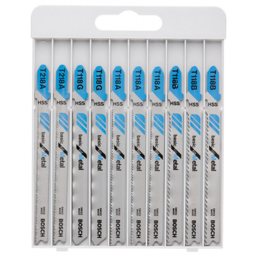 BOSCH 10 részes Basic for Metal szúrófűrészlap-készlet 2607010631