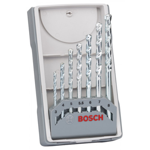 BOSCH 7 részes CYL-1 kőzetfúrókészlet 3; 4; 5; 5.5; 6; 7; 8 mm 2607017035