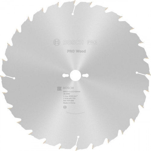 BOSCH PRO Wood körfűrészlap, 400 x 3,2 x 30 mm, T28 2608640703