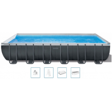 INTEX Ultra XTR Rectangular Frame Pool Set medence szett, 732 x 366 x 132 cm 26364NP