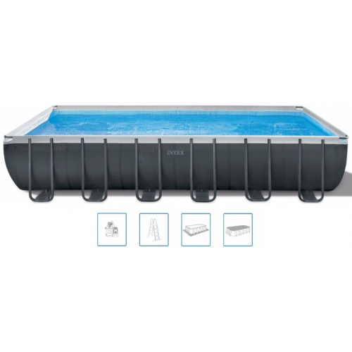 INTEX Ultra XTR Rectangular Frame Pool Set medence szett, 732 x 366 x 132 cm 26364NP