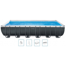 INTEX Ultra XTR Rectangular Frame Pool Set medence vízforgatóval,975 x 488 x132 cm 26378NP