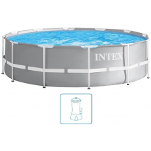 INTEX Prism Frame Pools fémvázas medence vízforgatóval, 366 x 76 cm 26712NP