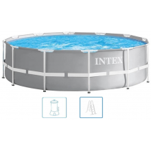INTEX Prism Frame fémvázas medence szett vízforgatóval, 366 x 99 cm 26716GN