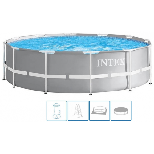 INTEX Prism Frame Pools fémvázas medence szett, 427 x 107 cm 26720
