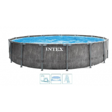 INTEX Prism Frame Greywood Pool medence vízforgatóval, 549 x 122 cm 26744GN