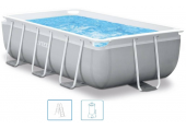 INTEX Prism Frame Rectangular Pool fémvázas medence szett, 300 x 175 x 80 cm 26784GN