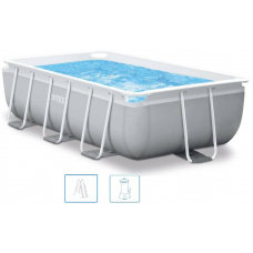 INTEX Prism Frame Rectangular Pool fémvázas medence szett, 300 x 175 x 80 cm 26784GN