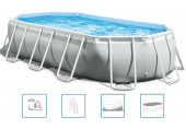 INTEX Prism Frame Premium Pools fémvázas medence vízforgatóval, 503 x 274 x 122 cm 26796NP