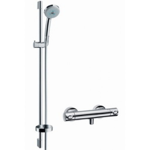 HANSGROHE Croma 100 Ecostat Combi zuhanyrendszer, króm 27086000