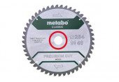 Metabo fűrészlap "precíziós vágás fa - klasszikus", 254x30, Z48 WZ 5°neg. 628061000