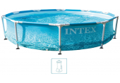 INTEX Beachside Metal Frame Pool fémvázas medence vízforgatóval, 305 x 76 cm 28208GN