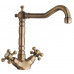 SAPHO ANTEA kétkaros mosogató csaptelep, bronz 3126
