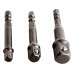 EXTOL CRAFT dugókulcs adapter készlet 3db-os, 1/4"-3/8"-1/2", befogás: 1/4" hatszög 32600