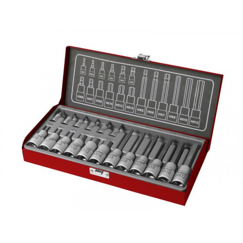 FORTUM bitdugófej készlet, imbusz, 1/2", 1/4", 18db, 61CrV5 4700008 FORTUM bitdugófej készlet, imbusz, 1/2", 1/4", 18db, 61CrV5 4700008