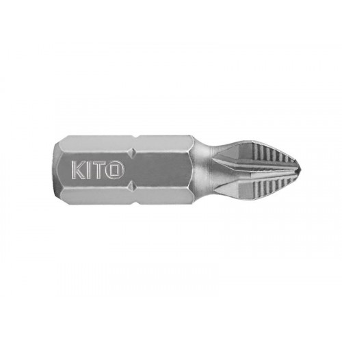 KITO Gripp csillagcsavarhúzó bit, PH 0 x 25 mm, S2 4810100