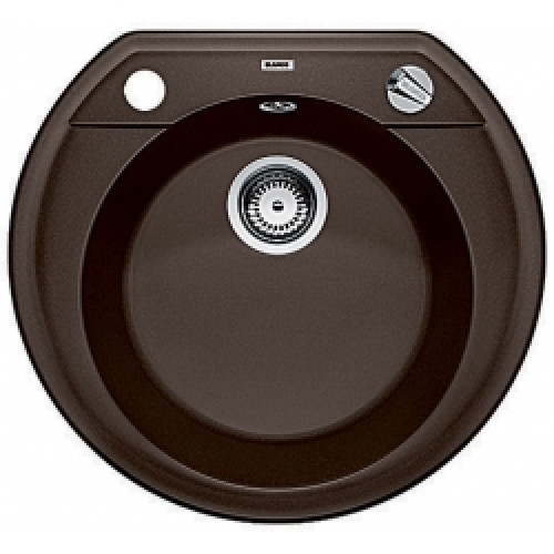 BLANCO Rondoval 45 szilgránit mosogató dugókiemelővel, kávé 515665 BLANCO Rondoval 45 szilgránit mosogató dugókiemelővel, kávé 515665