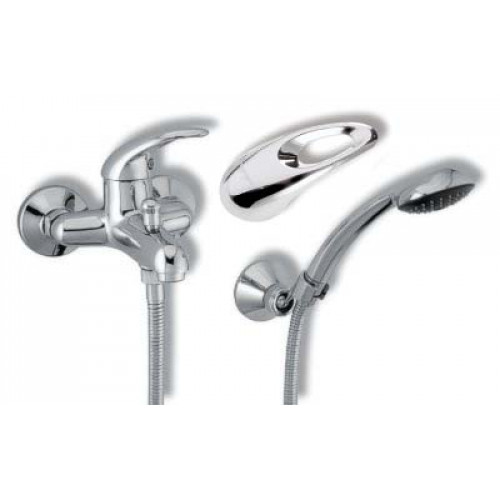 NOVASERVIS METALIA kádtöltő csaptelep zuhanyszettel,100mm króm 55124, 0