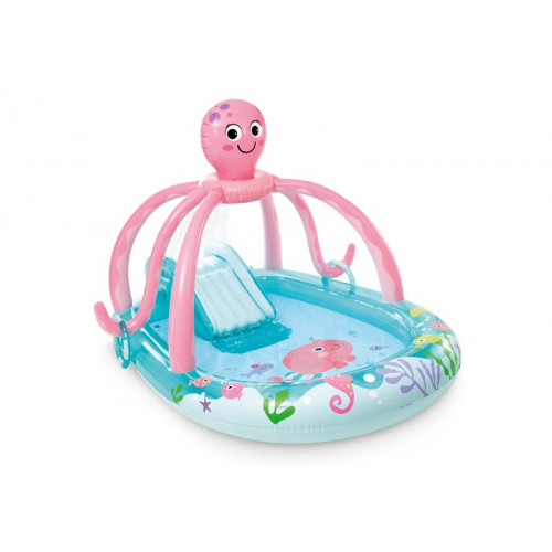 INTEX Friendly Octopus Felfújható játszóközpont. 234 x 183 x 150 cm 56138
