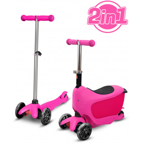 Buddy Toys BPC 4312 Háromkerekű robogó (roller), Rózsaszín 57000531