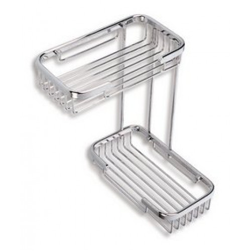 NOVASERVIS 6074,0 KÉTSZINTES L-ALAKÚ RÁCSOS POLC: 200 X 110 MM