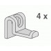 ABUSANITAIR Akasztó Abu Multisethez, 4 db, antracit 60A04000099
