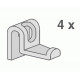 ABUSANITAIR Akasztó Abu Multisethez, 4 db, antracit 60A04000099